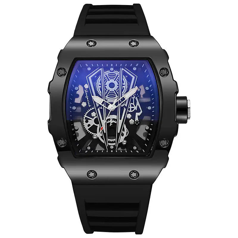 1/2PCS Fashion Men Watches Luxury Large Dial Quartz Watch Casual Silicone Band Men's Sports Watches Reloj Hombre(Without Box)