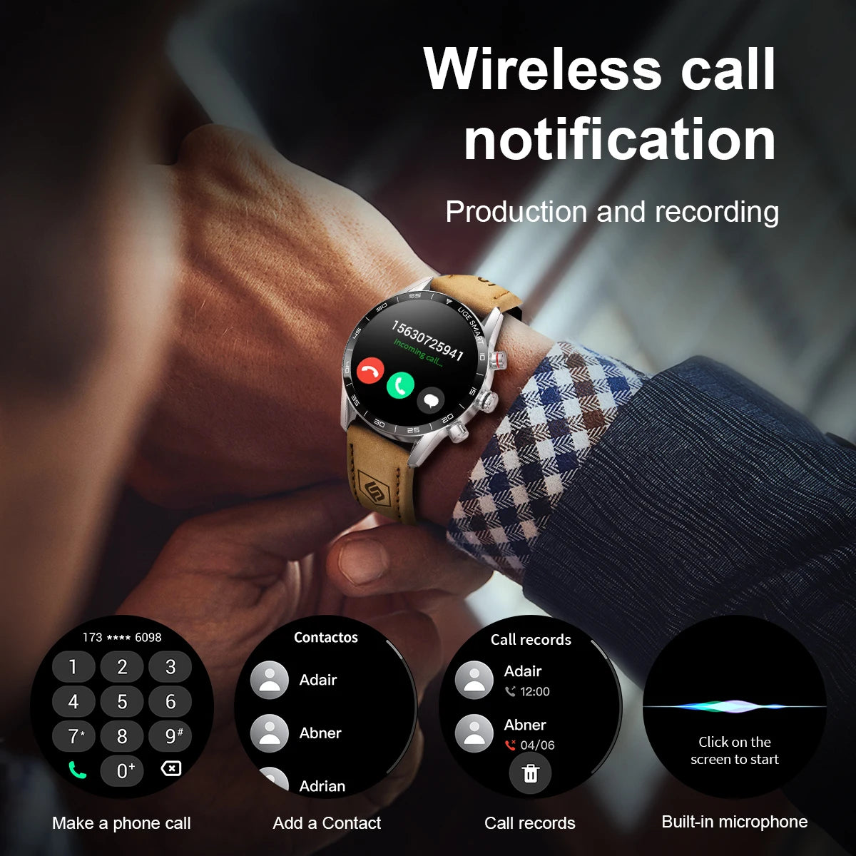 LIGE 2024 Neue robuste militärische GPS-Smartwatch für Herren, AMOLED-HD-Bildschirm, Herzfrequenz, Bluetooth-Anruf, wasserdichte Outdoor-Smartwatch
