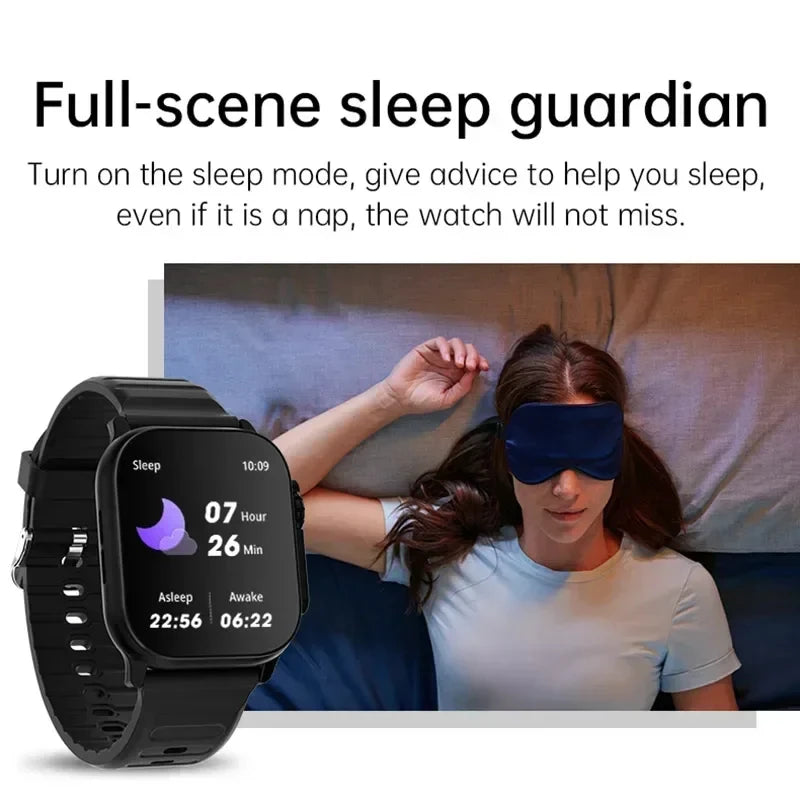 LAXASFIT Neue T800 U2 Smart Watch Herren Damen Sport-Tracking Bluetooth Talk BT Musikspiel Kabelloses Aufladen Smart Watch