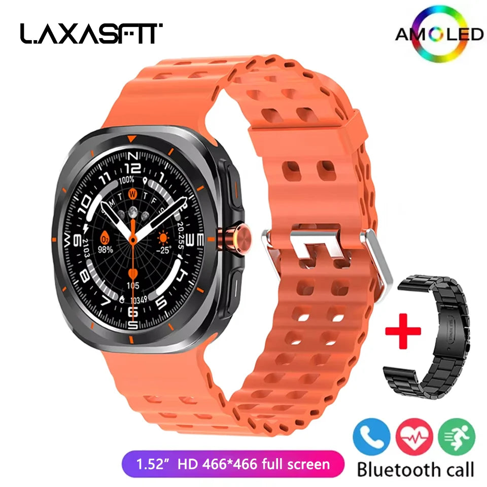 LAXASFIT New GT7 Ultra 1.52-inch HD Large Screen Bluetooth Talk Sports Fitness Smart Watch Men Women Watch Holiday Gift