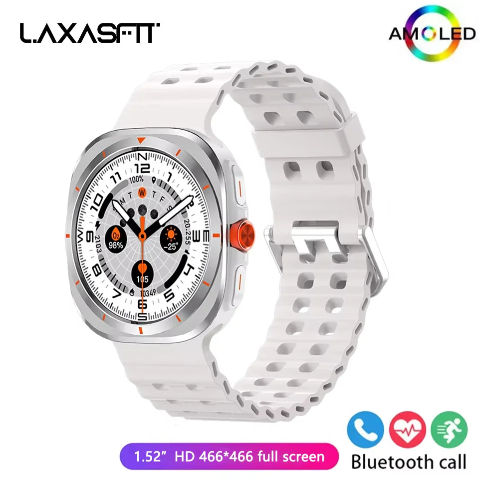 LAXASFIT New GT7 Ultra 1.52-inch HD Large Screen Bluetooth Talk Sports Fitness Smart Watch Men Women Watch Holiday Gift