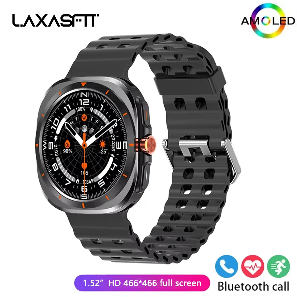 LAXASFIT New GT7 Ultra 1.52-inch HD Large Screen Bluetooth Talk Sports Fitness Smart Watch Men Women Watch Holiday Gift