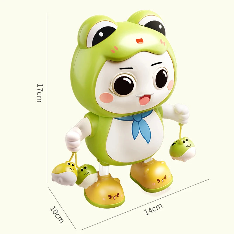 Children Dancing Rabbit Electronic Walking Moving Animals Pet With Music Lighting Girl Interactive Game Frog Kid Toy 3 Year Gift
