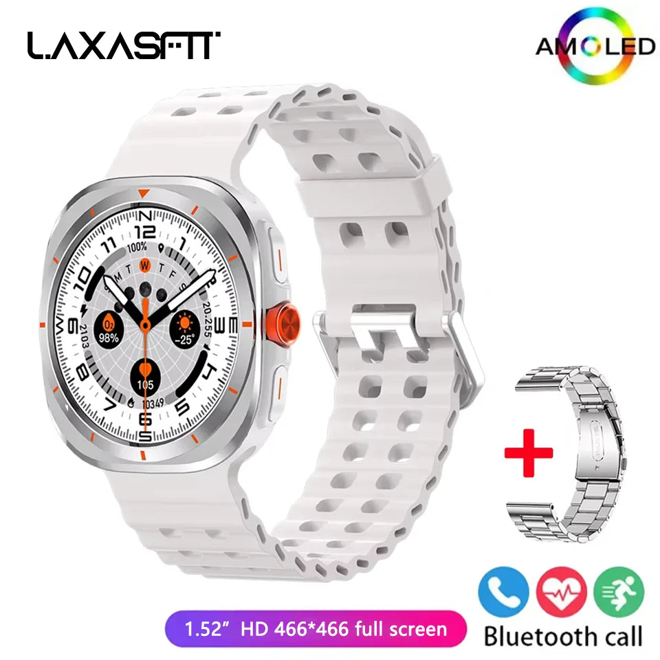 LAXASFIT New GT7 Ultra 1.52-inch HD Large Screen Bluetooth Talk Sports Fitness Smart Watch Men Women Watch Holiday Gift