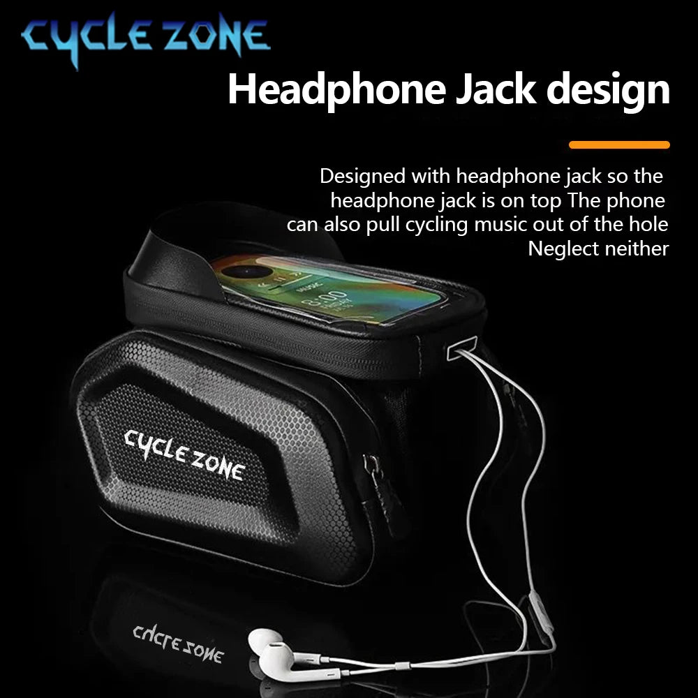 Bicycle Phone Bag Bike Top Front Tube Frame Bags Cycling Front Bag Touch Screen Road MTB Mountain Bike Phone Bags Accessories