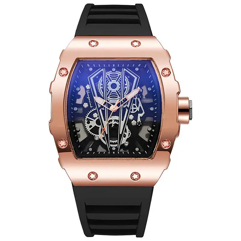 1/2PCS Fashion Men Watches Luxury Large Dial Quartz Watch Casual Silicone Band Men's Sports Watches Reloj Hombre（Without Box）