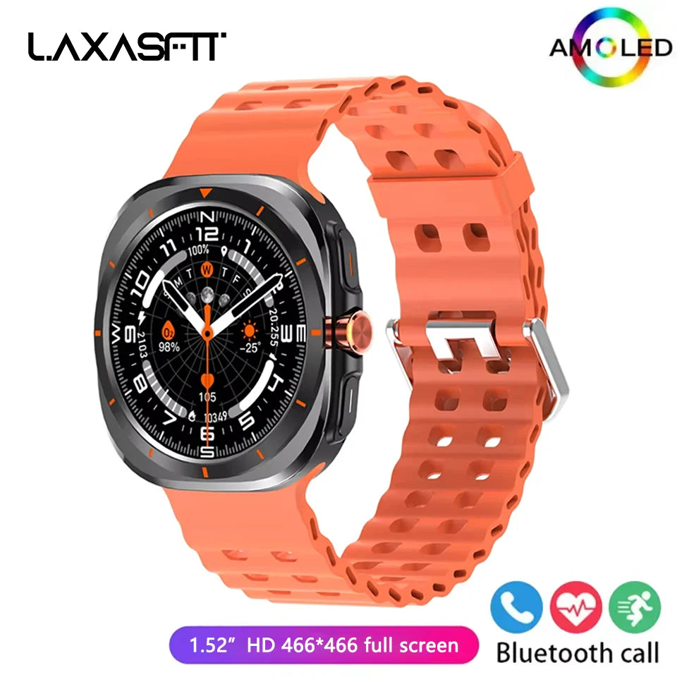 LAXASFIT New GT7 Ultra 1.52-inch HD Large Screen Bluetooth Talk Sports Fitness Smart Watch Men Women Watch Holiday Gift