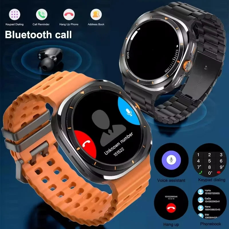 LAXASFIT New GT7 Ultra 1.52-inch HD Large Screen Bluetooth Talk Sports Fitness Smart Watch Men Women Watch Holiday Gift