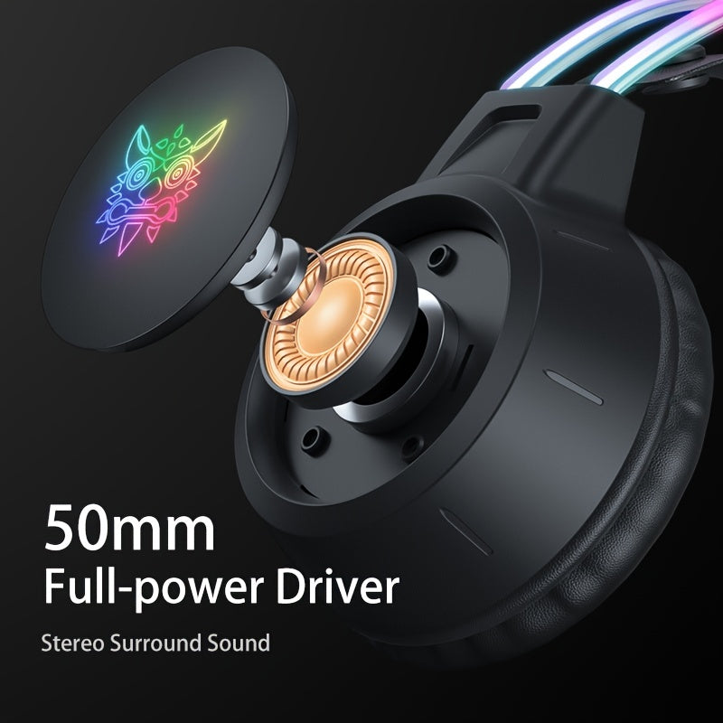 ONIKUMA Gaming Headset with Noise Isolation, High-Fidelity Sound & Built-in Mic for Live Streaming and PC Games