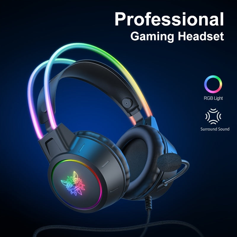 ONIKUMA Gaming Headset with Noise Isolation, High-Fidelity Sound & Built-in Mic for Live Streaming and PC Games